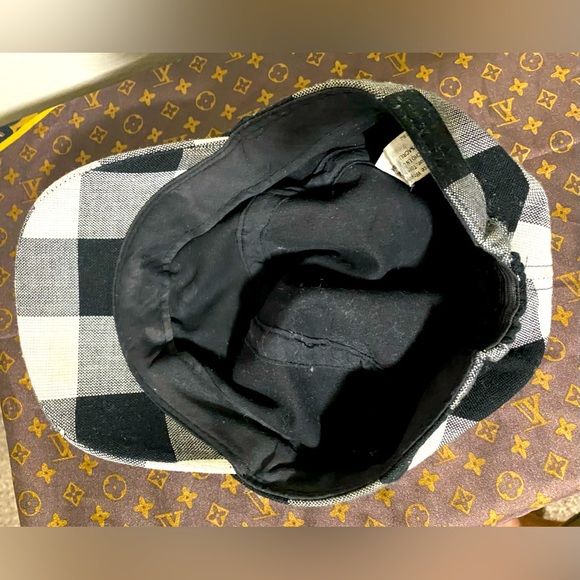 *Final Price*Hat -100% acrylic black and white checkered-OS - Picture 3 of 7
